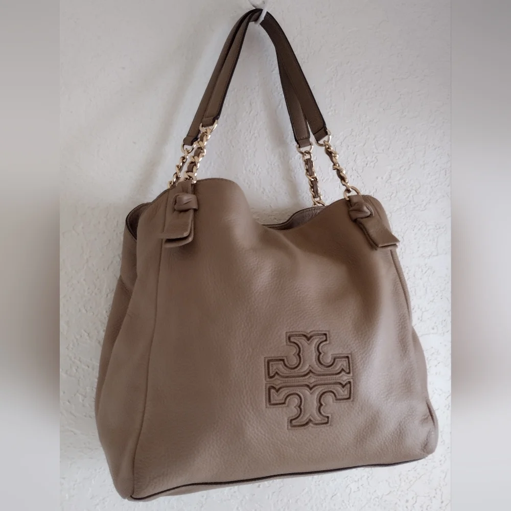 Tory Burch Pebbled Leather Harper Tote Shoulder bag - Picture 2 of 10